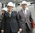 En visite officielle  Dijon, Roselyne BACHELOT, Ministre de la Sant, est venue prsenter la mise en application de la loi Hpital, Patient, Sant, Territoire - 5 octobre 2009 - - Dijon -