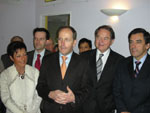 Rmi Delatte accueille Franois Fillon, ancien ministre et conseiller politique de Nicolas Sarkozy, lors de sa visite  l'espace  Gnrations   Saint-Apollinaire - 14 mars 2007 -