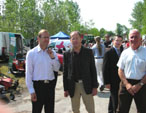 Jol ABBEY, Rmi DELATTE et Andr PETITJEAN, maire de Talmay au Comice agricole  Mirebeau-sur-Bze - 29 avril 2007 -