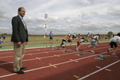 Rmi DELATTE le jour de l'inauguration du nouveau stade d'athltisme Colette BESSON - 12 mai 2007 -